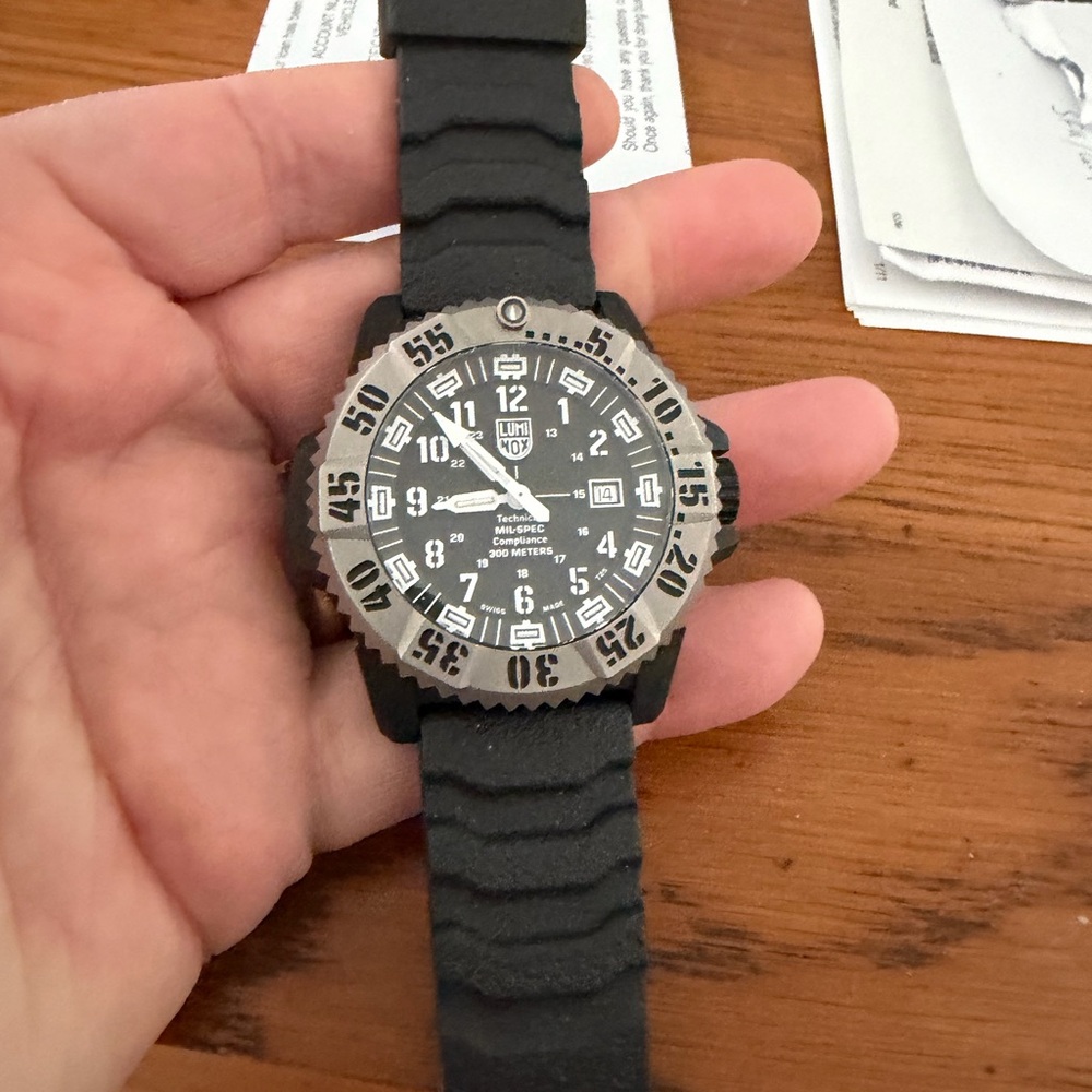 Luminox Black and Silver Watch